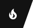 Stylized flame on black background