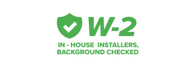 W-2 logo with background check emphasis